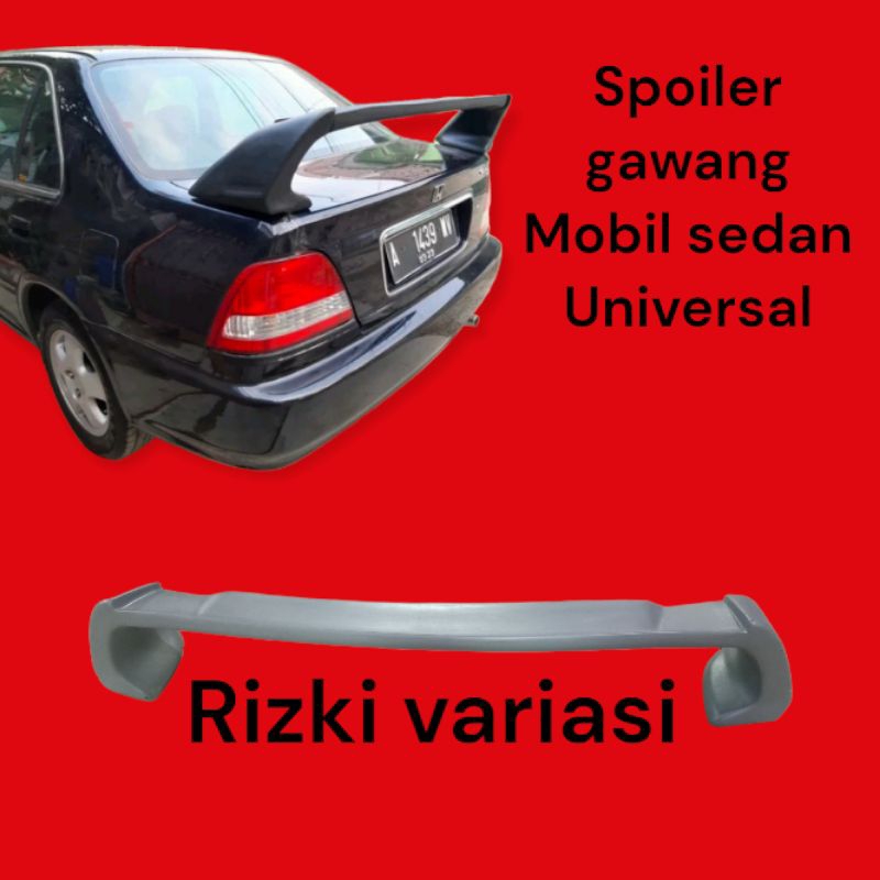spoiler gawang mobil sedan universal