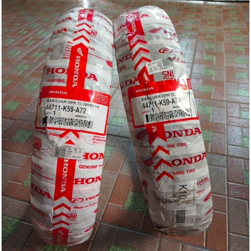 ban luar SNI AHM federal 90/80-14 ring 14 tubeless untuk ban motor metic