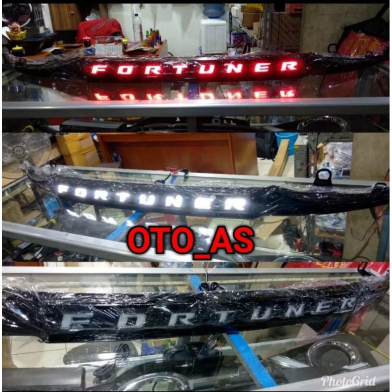 Trunklid led all new Fortuner Warna hitam kilap