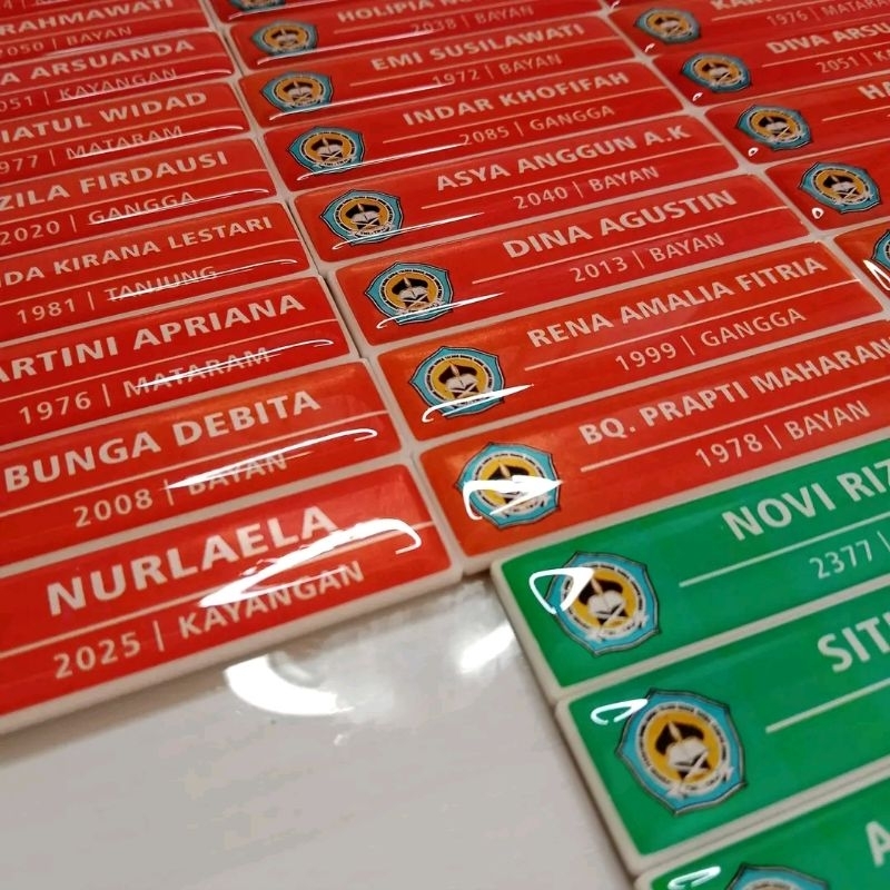 

Name Tag Sekolah / Instansi dan lainnya