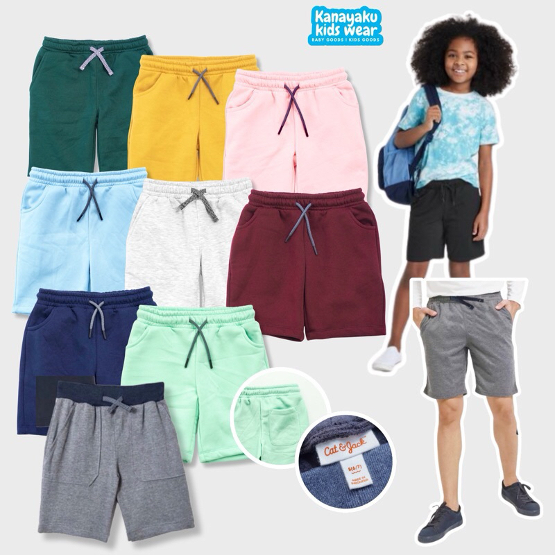 CELANA PENDEK SHORTPANTS CAT&JACK ANAK LAKI FOR BOYS