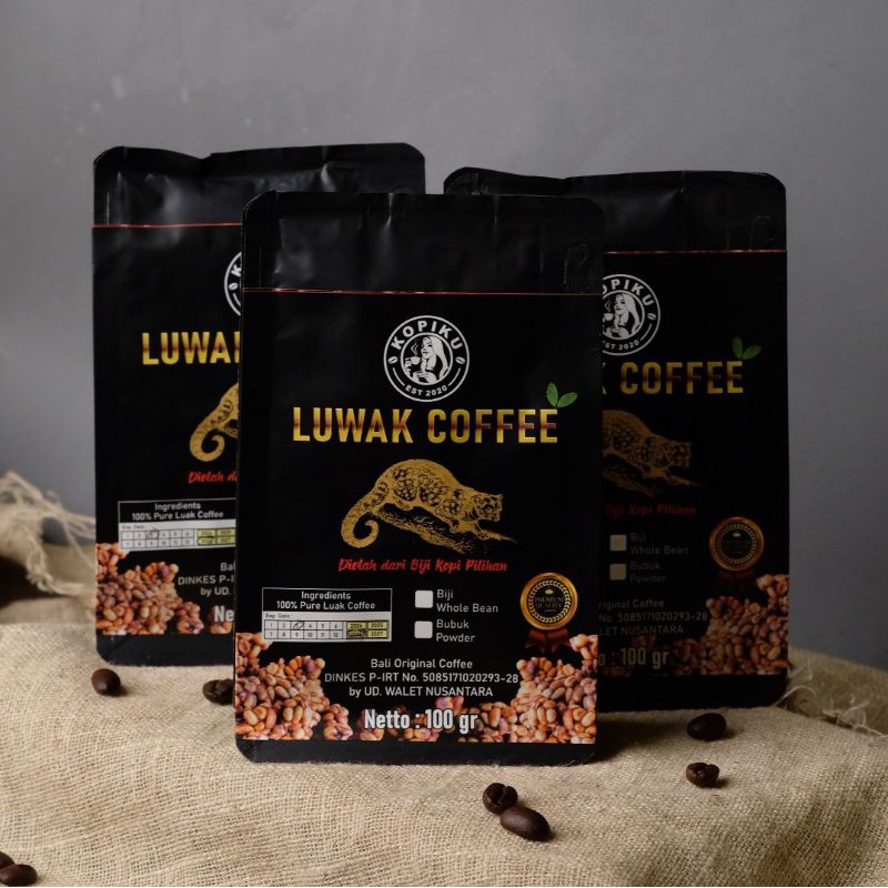 

Kopi Luwak KOPIKU 1 Kotak 200gr