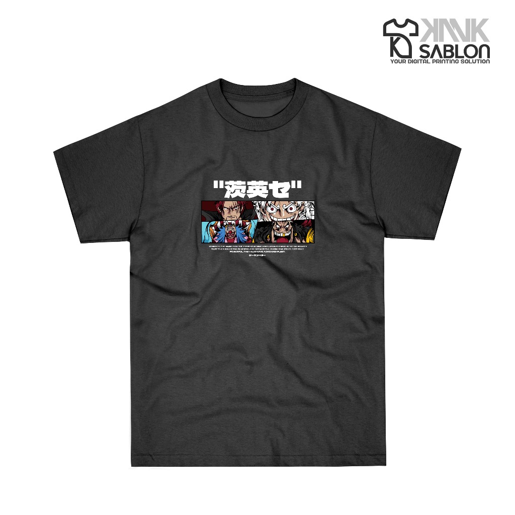 T-Shirt kaos anime onepiece design simpel premium-KANKSABLON