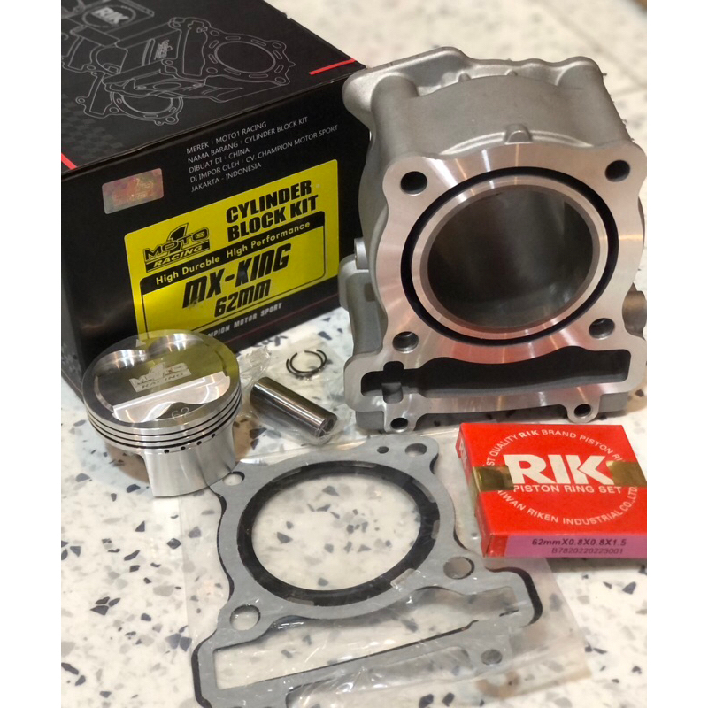 Blok seher MX-KING 62mm moto1 racing  cylinder blok kit MX-KINg 62mm