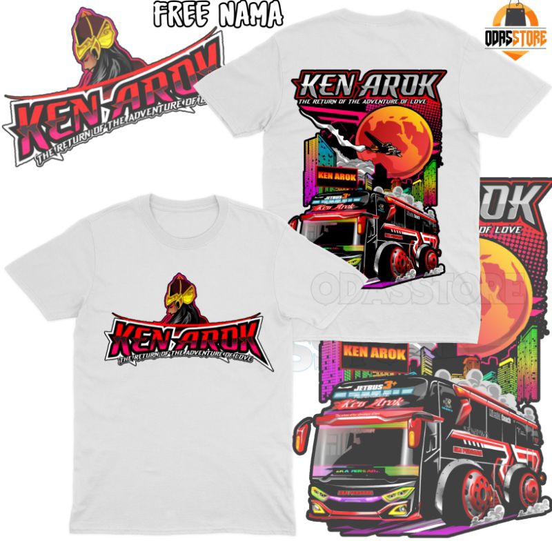 Bisa cod Baju Kaos Anak Anak Bus Ken Arok Bus Basuri Telolet Fashion Baju Anak Bus Mania