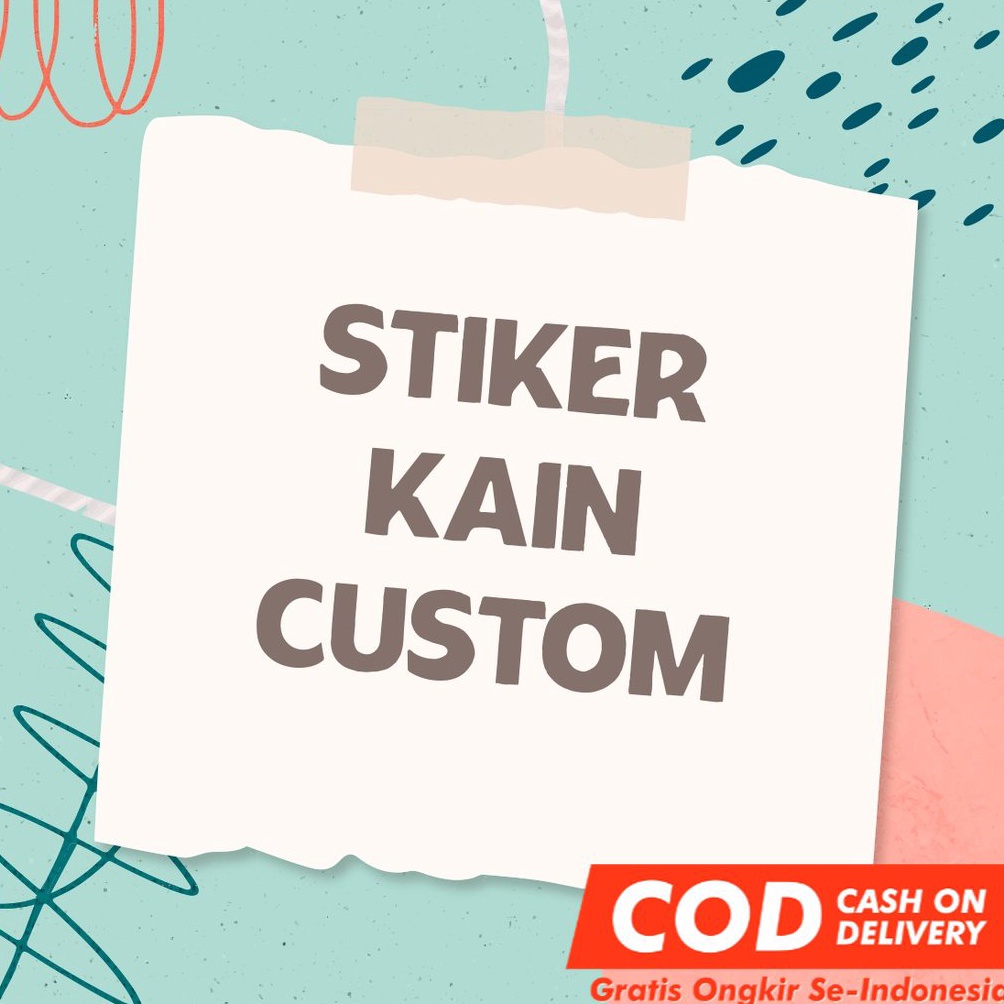 

STIKER KAIN CUSTOM Logo Brand Stiker Label Kain Baju Setrika Nama Sablon Label Sticker aesthetic BLUESTIKER ART R9G7