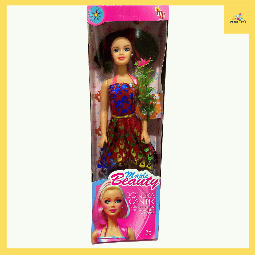 Mainan Anak Boneka Maple Beauty Boneka Cantik Dengan Gaun Ada Pohon Kecil