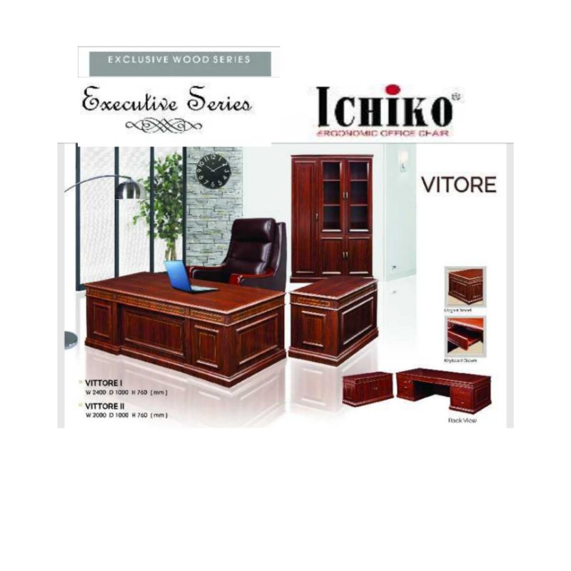 MEJA KANTOR DIREKTUR ICHIKO VITTORE WOOD EXCLUSIVE MEJA KERJA MEJA KANTOR DIREKSI