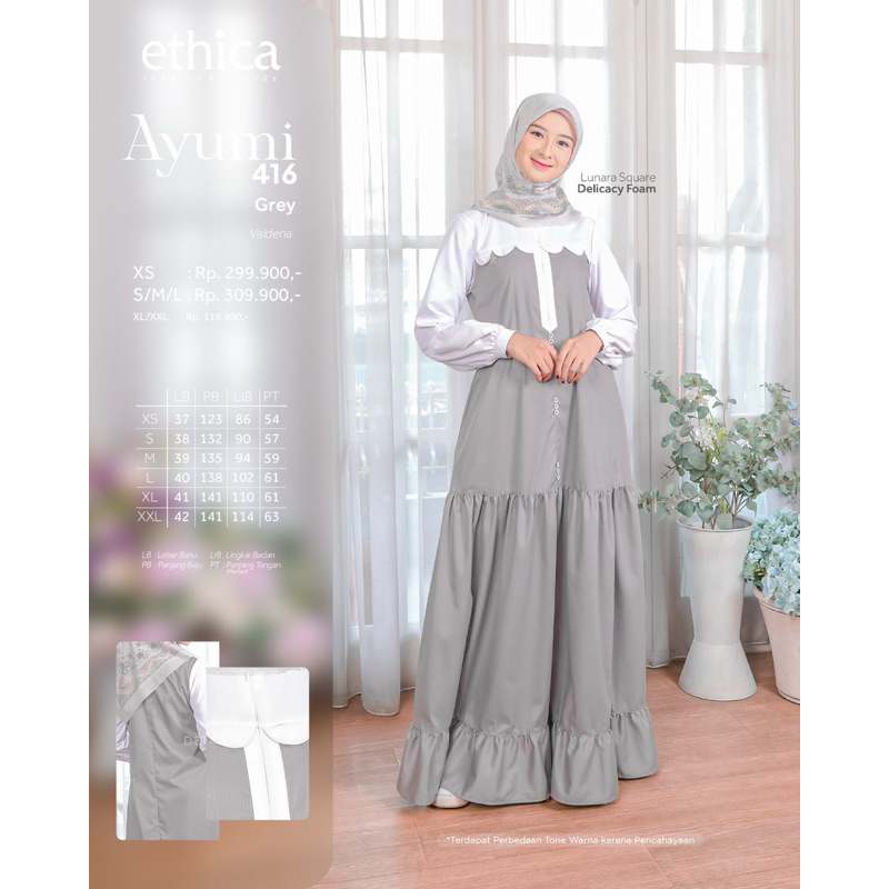 SALE 20% Gamis Ethica Ayumi 416