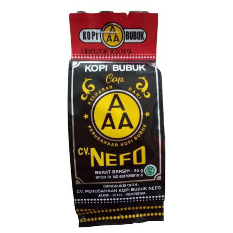 

Kopi AAA 45gr Asli Jambi