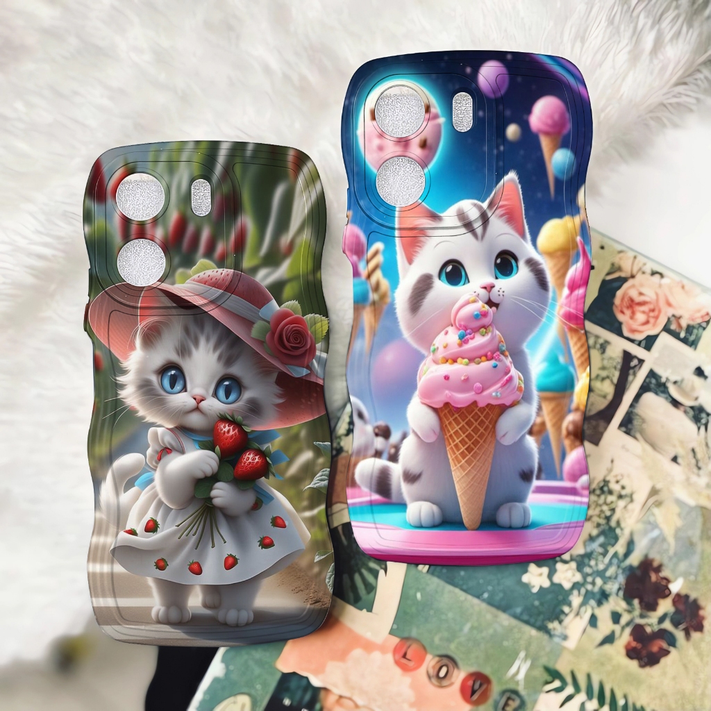 CGV-09 CASE VIVO Y03 2024 Softcase GELOMBANG Casing Vivo Y17s Pelindung Kamera