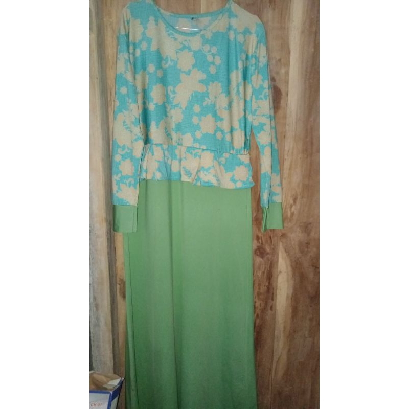 Gamis Dewasa  Bunga Biru Tosca