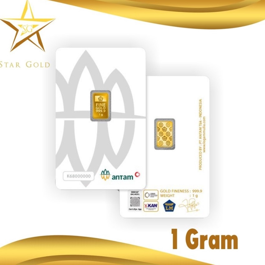 ART X64N Promo Sale Logam Mulia Antam Press  LM  1GR 1 Gram Give Away Hadiah Terkecil Logam Mulia 1 