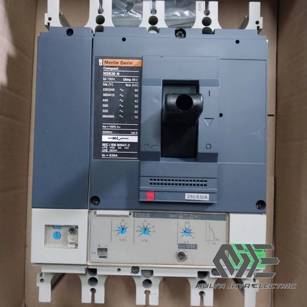 MCCB NS630N 4P 630A 50KA MERLIN GERIN 4POLE 630 AMPER ORIGINAL