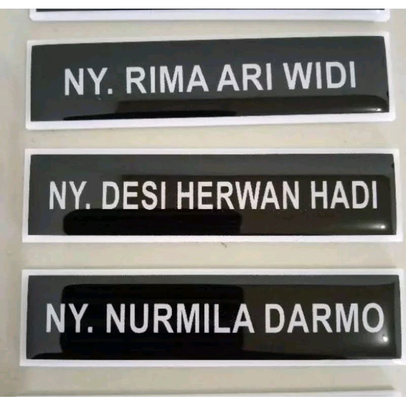 Name Tag / Nama Dada Khusus Bhayangkari TNI-POLRI