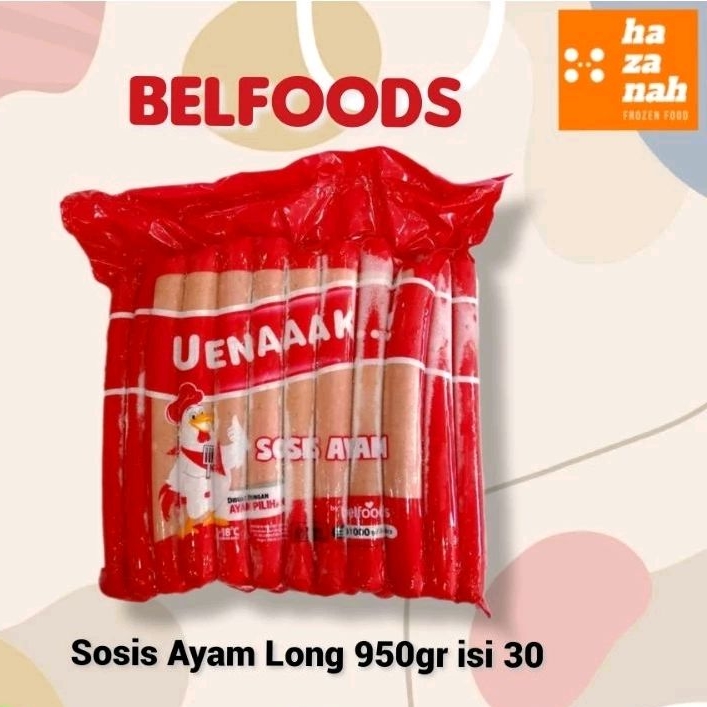 

Belfoods Sosis Ayam Long 950gr isi 30