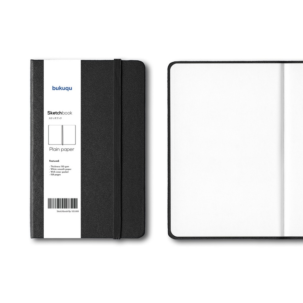 

bukuqu Sketchbook A6 15 gsm Portrait Notebook Sketsa pocket Buku Sketch book saku ART F2T9