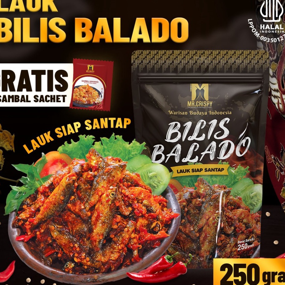 

D2289 LAUK CUMI BALADO IKAN BILIS BALADO IKAN GABUS BALADO MR CRISPY