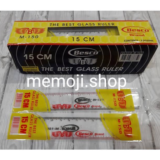 

Penggaris Plastik 15cm BESCO M15 24pc ART Y3P1
