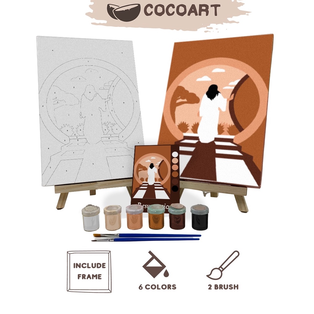

Cocoartid Paint By Number Kit Resurrection I Paskah ART T9P7