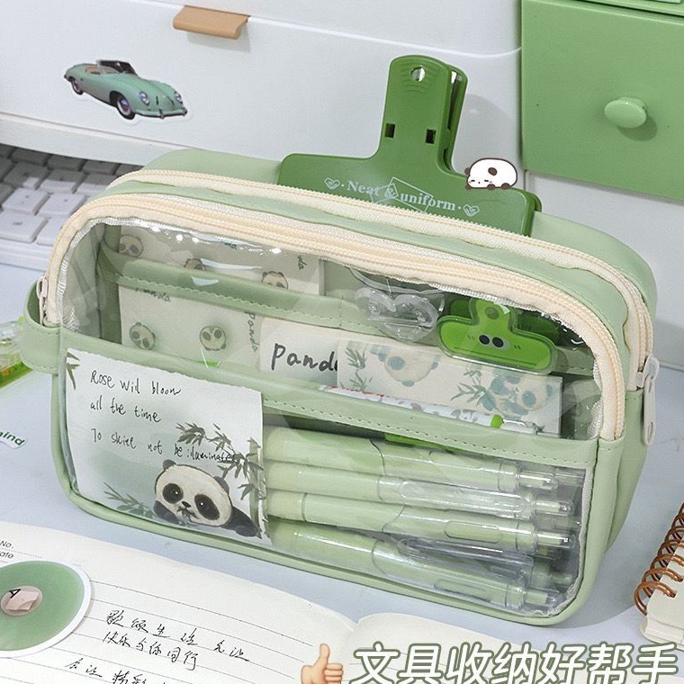 

KOTAK PENCIL ANAK KOTAK PENSIL TRANSPARAN PANSILCASE TEMPAT PERALATAN ANAK ART J9I5