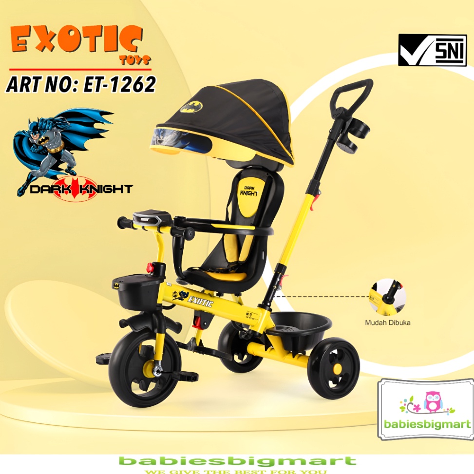 ART G1J SEPEDA ANAK RODA TIGA 3 TRICYCLE EXOTIC ET 1263  ET 1262  ET 1267  ET 1268  ET 1269  ET 1261