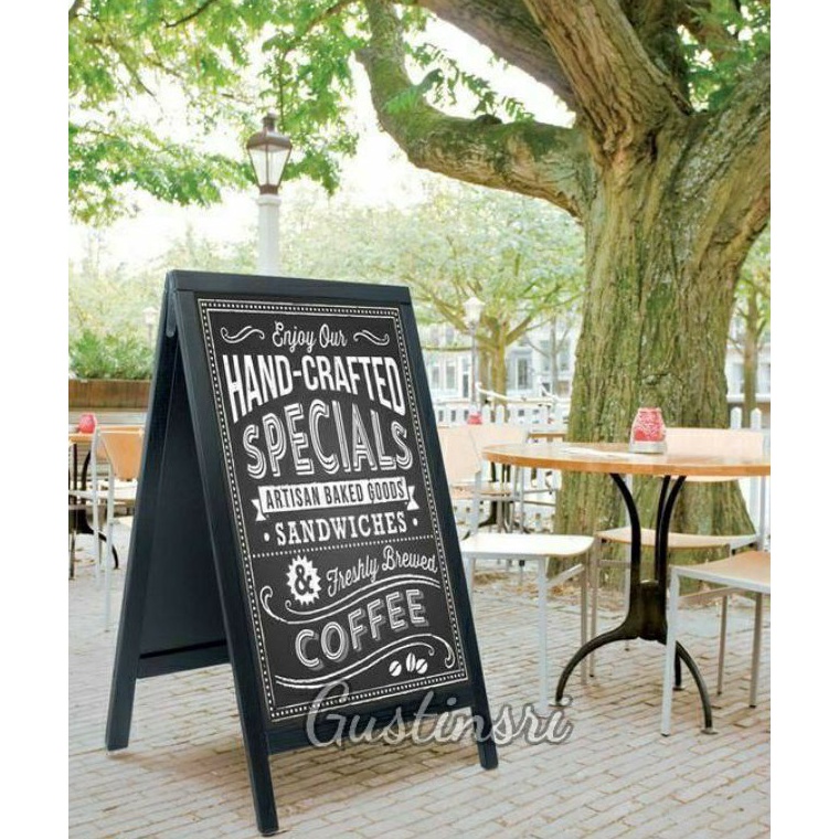 

PAPAN TULIS KAPUR 2 MUKA PAPAN BOARD KAYU PAPAN MENU CAFE DEKORASI PERNIKAHAN DEKORASI PESTA MAHAR9 ART I9S3