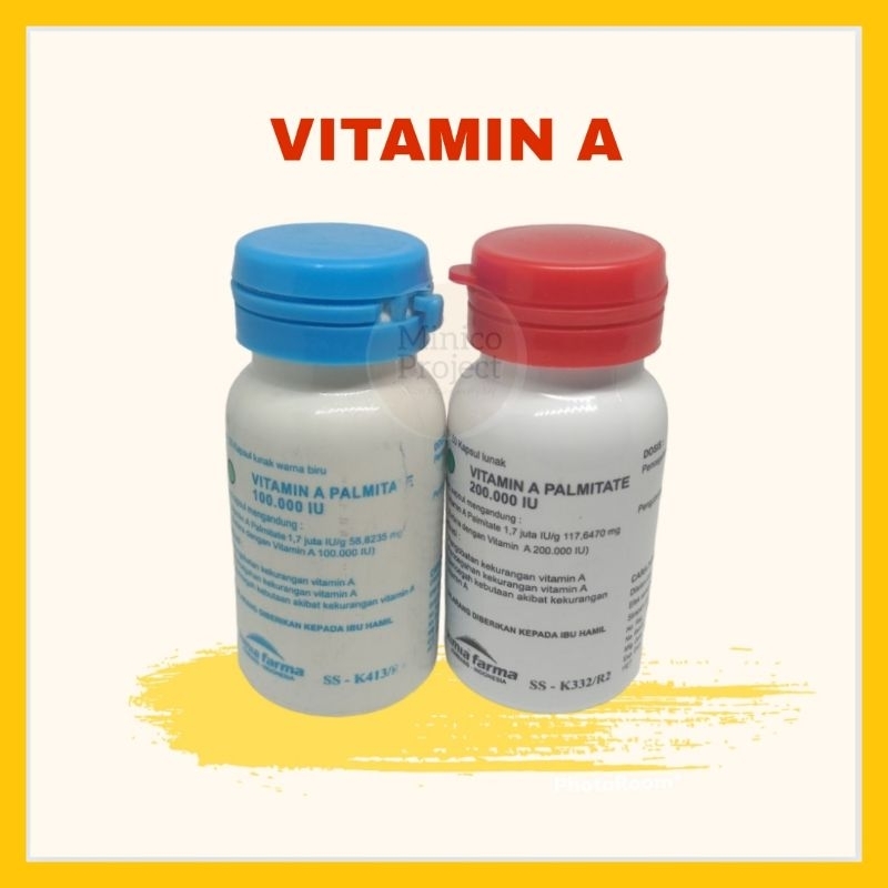 Vitamin A 200.000 & 100.000 IU Merah Biru - Vitamin Posyandu ORIGINAL untuk anak harga satuan