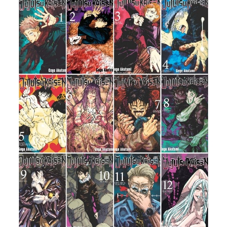 Komik Jujutsu Kaisen Vol  1 2 3 4 5 6 7 8 9 1 11 12 13 14  Gege Akutami ART L7O9