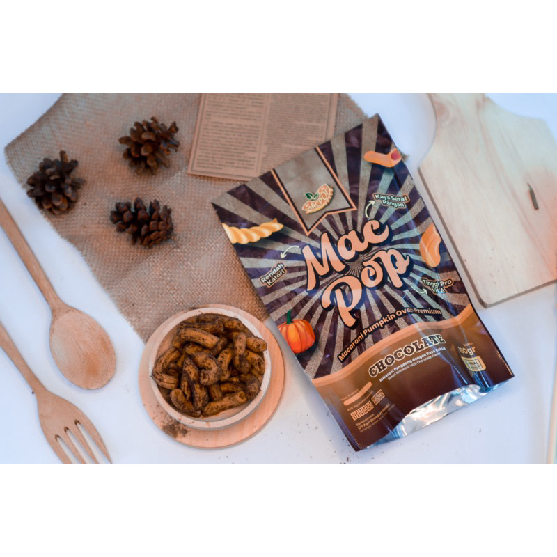 

Makaroni Sehat - Healthy Snack - Macpop - Rasa Coklat