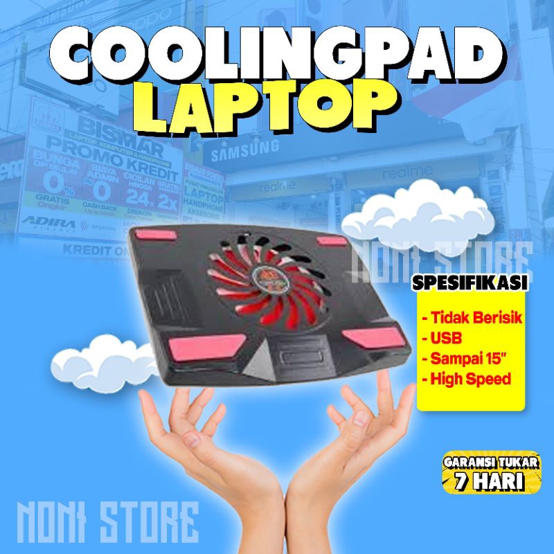 KIPAS PENDINGIN LAPTOP COOLING PAD LAPTOP TATAKAN LAPTOP SAMOON ACE