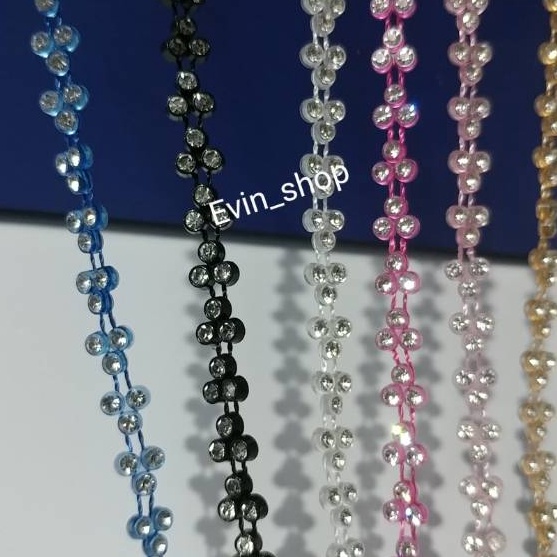 DISKON DiamondPayet Mata Tiga Mata Kilau 1 yard9Meter