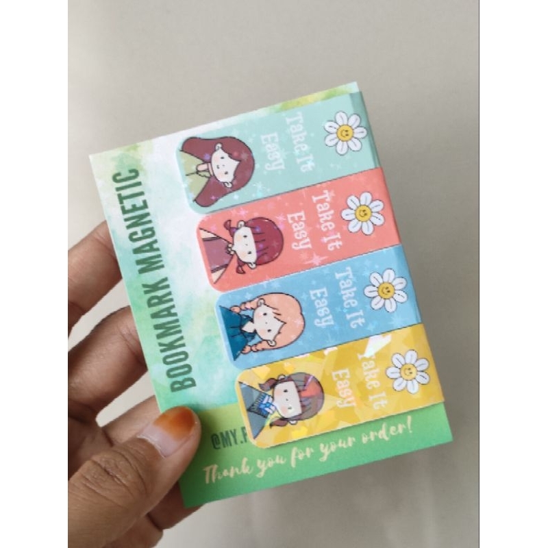 

Pembatas Buku Magnet (Bookmark Magnetic) Seri 2