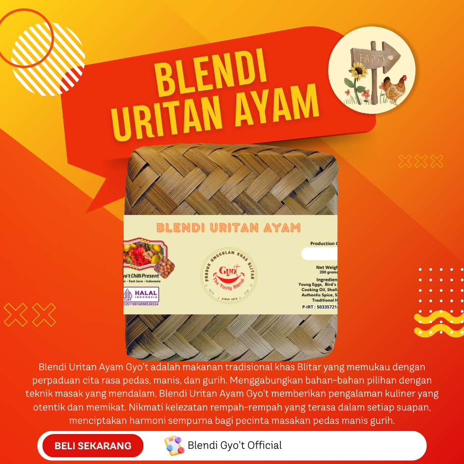 

BLENDI URITAN AYAM GYO'T Kemasan Besek