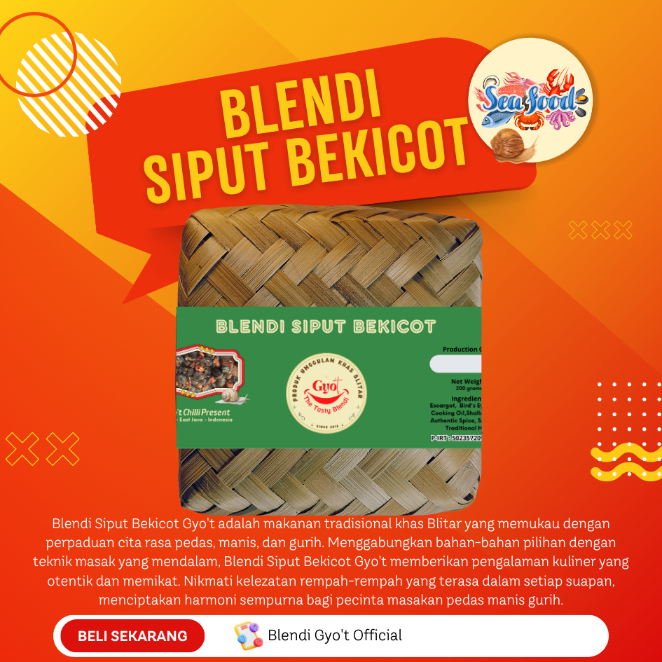 

BLENDI SIPUT BEKICOT GYO'T Kemasan Besek