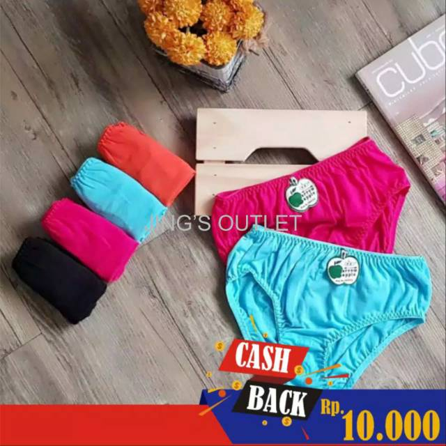 Cuci Gudang 100% CD Apel Asli Arrow Apple - Celana Dalam Wanita 030 - Kualitas Premium