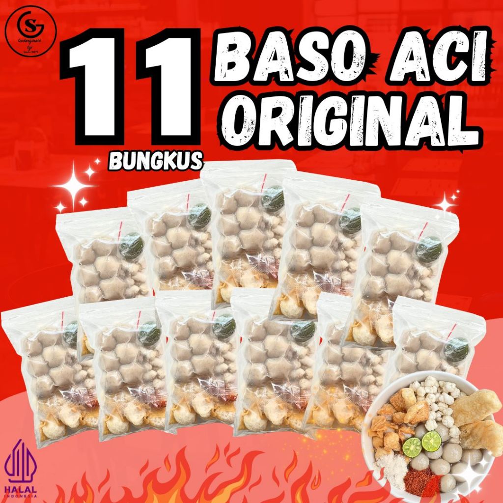 

PAKET USAHA 11 BUNGKUS BASO ACI ORI HOTPOT INSTAN KALDU FOOD