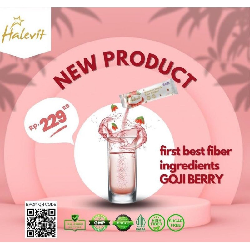 

Minuman Fiber 1 Box Isi 15 Sachet Merk HALEVIT
