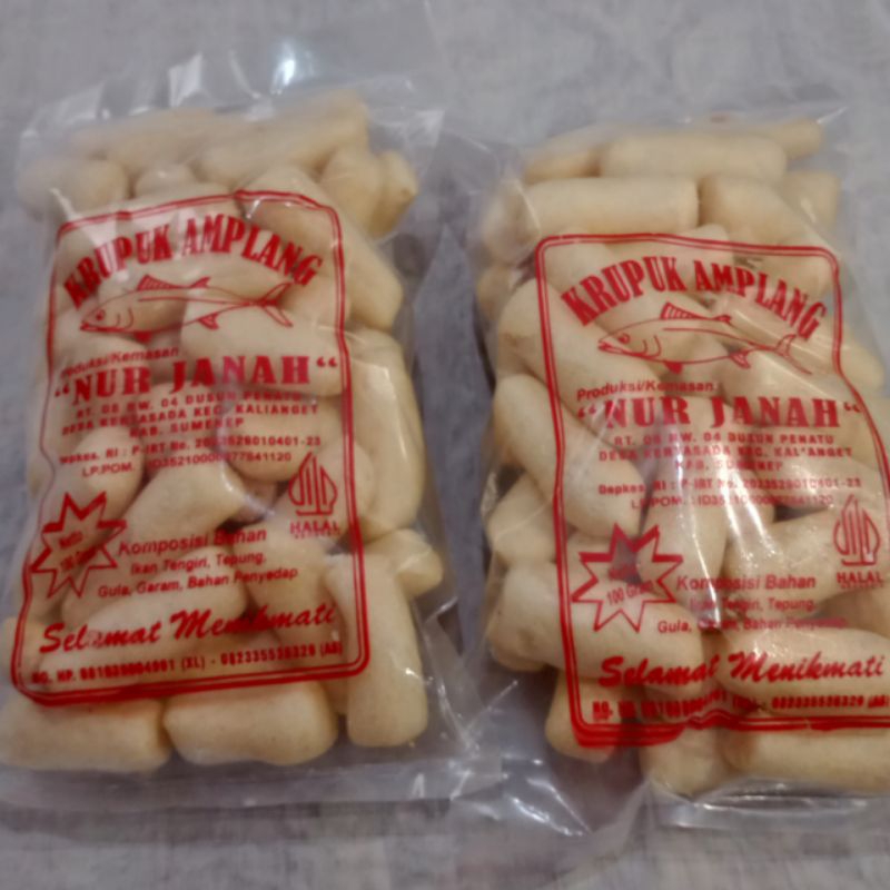 Amplang Kerupuk Ikan Tengiri Khas Sumenep 100 Gram