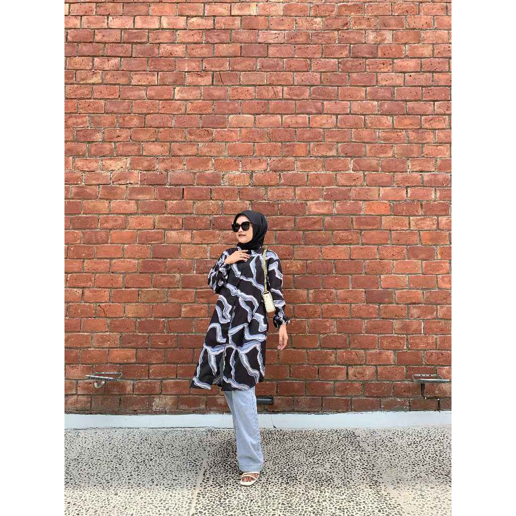 Tunik Jumbo Kekinian Terbaru 2021 Atasan Wanita Muslim Big Size (FREE MASKER) XL XXL XXXL 4L 5L ld 1