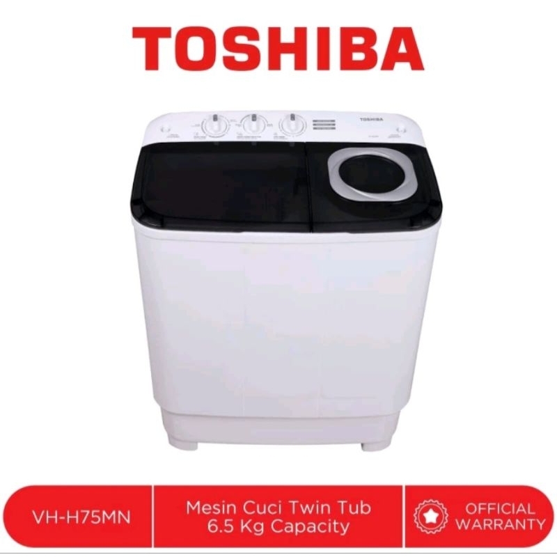 MESIN CUCI TOSHIBA 2TABUNG 7KG VH-H75MN 2TABUNG MESIN CUCI 7 KG