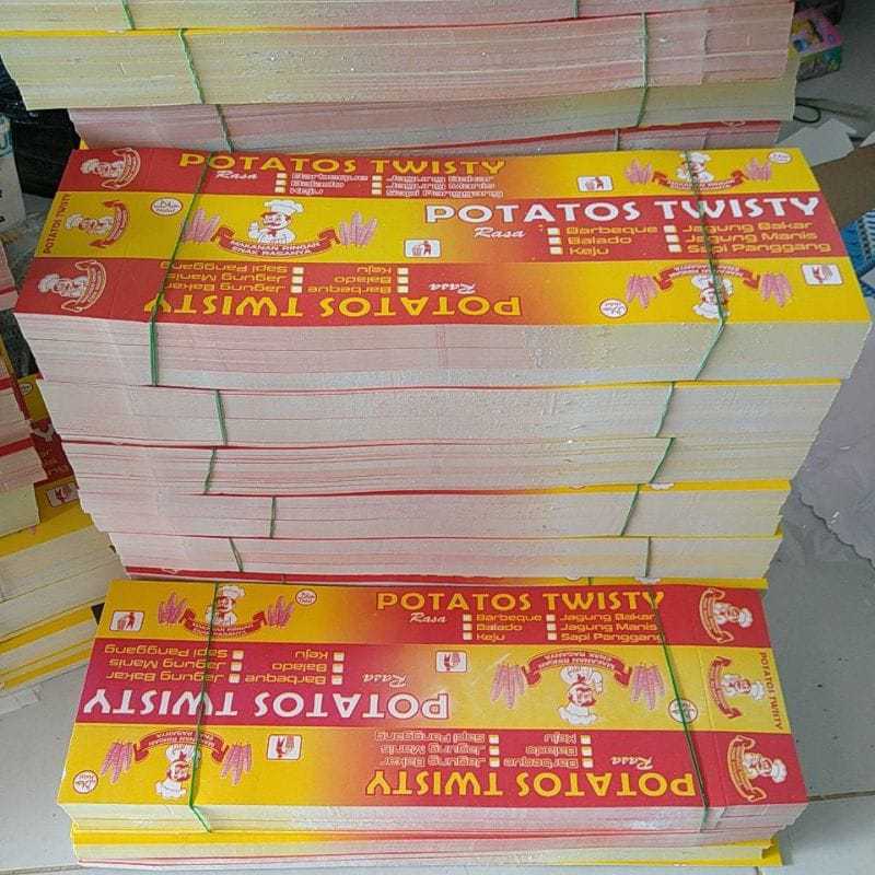 

400 Lembar kemasan kentang ulir / Bungkus kentang ulir / Kotak kentang ulir / Wadah kentang ulir