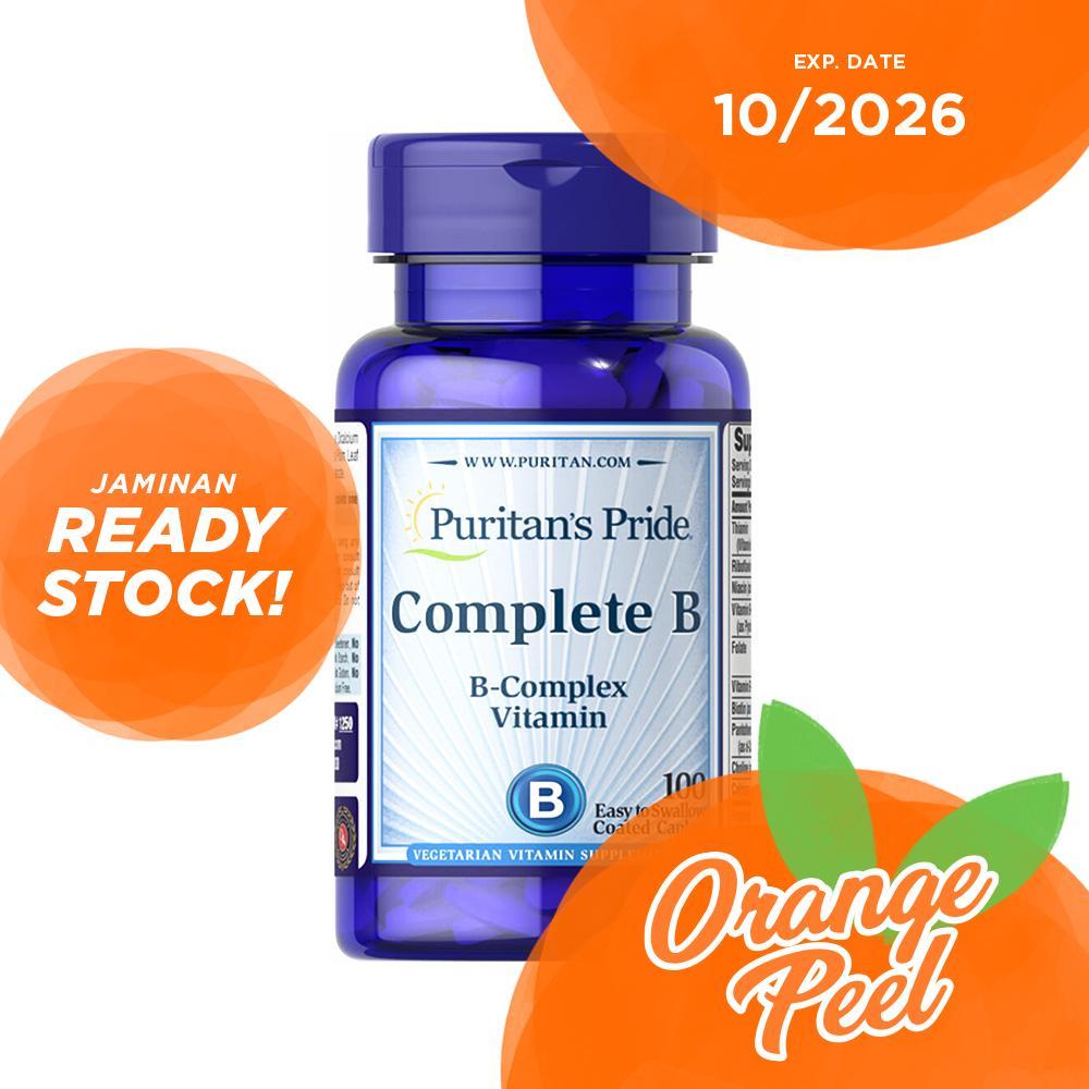 Puritan Pride Complete B (Vitamin B-Complex) 100 Caplets
