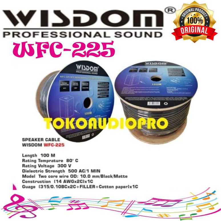 Kabel Speaker Wisdom WFC225 2X2,5 Kabel Speaker Original Isi 2