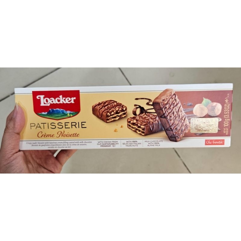 

QH Loacker Patisserie Creme Noisette Cappucino 100gr Expired Desember 2025