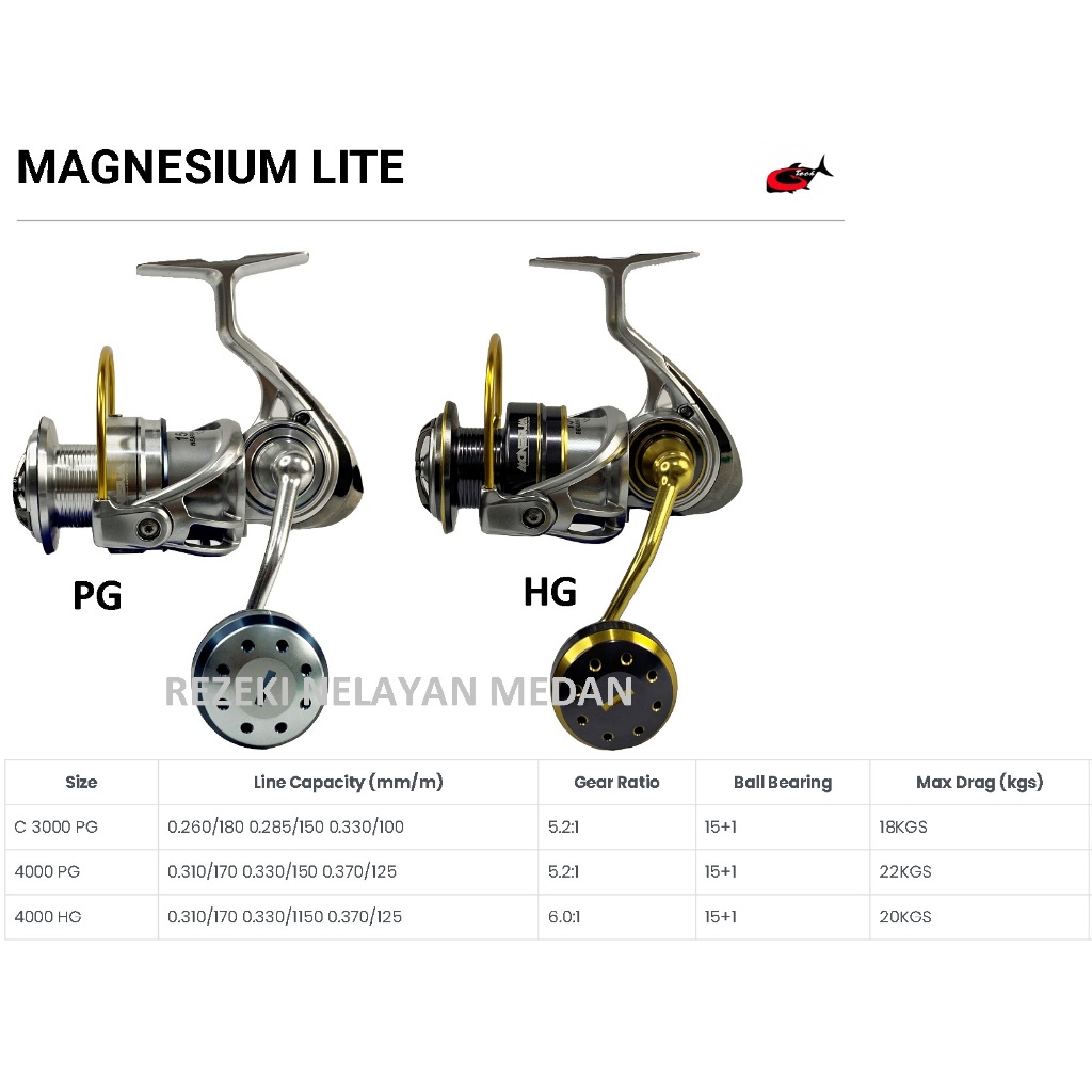 Reel G-TECH Magnesium Lite