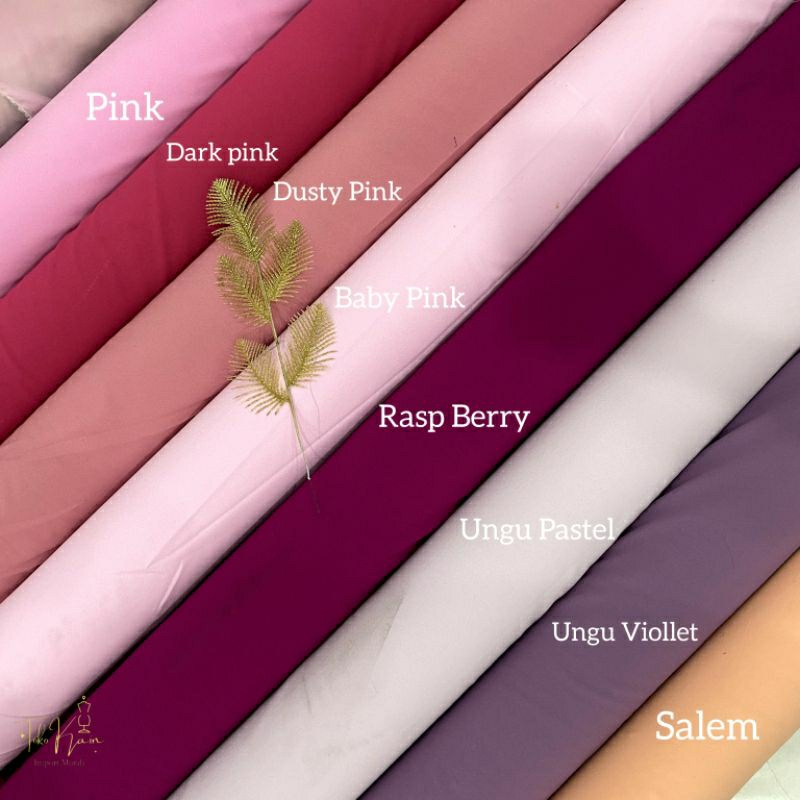 Kain Sifon Ceruty Polos Premium Veneta Diamond Strech Premium Mewah