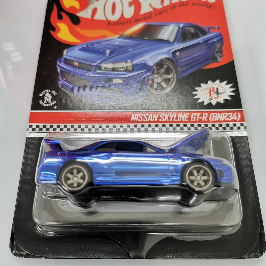 Hot Wheels RLC Nissan Skyline GT-R R34 BNR34 Blue open Hood hotwheels