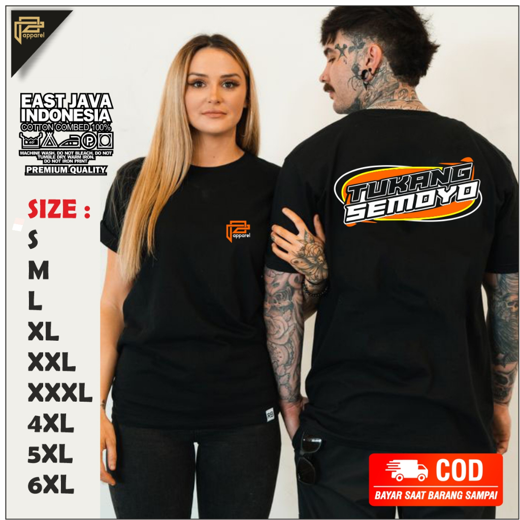 baju kaos TUKANG SEMOYO kata kata lucu bahan adem big size jumbo