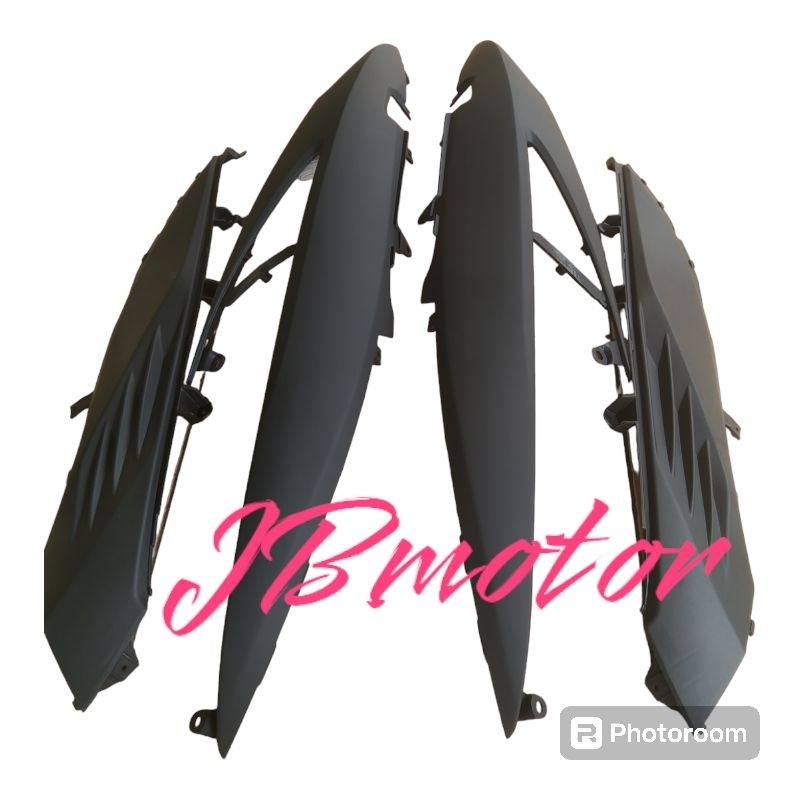 Body Vario 110 FI LED Hitam doff /grey+ Sambungan Body Vario 110 LED FI